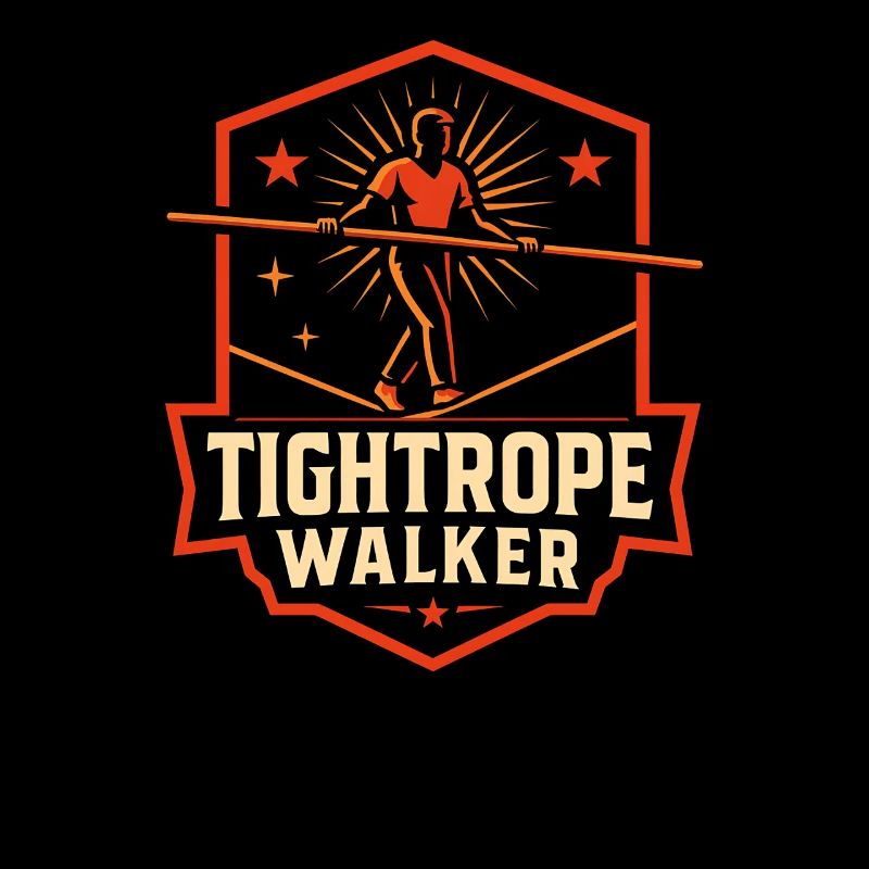Circus tightrope walker Funny children's circus