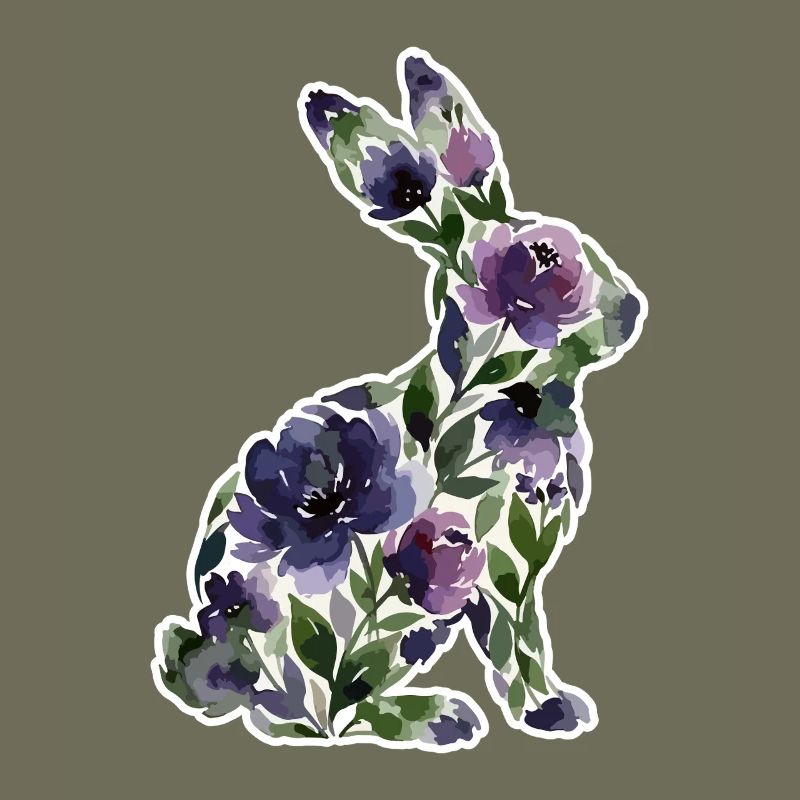 Fleurs en forme de lapin