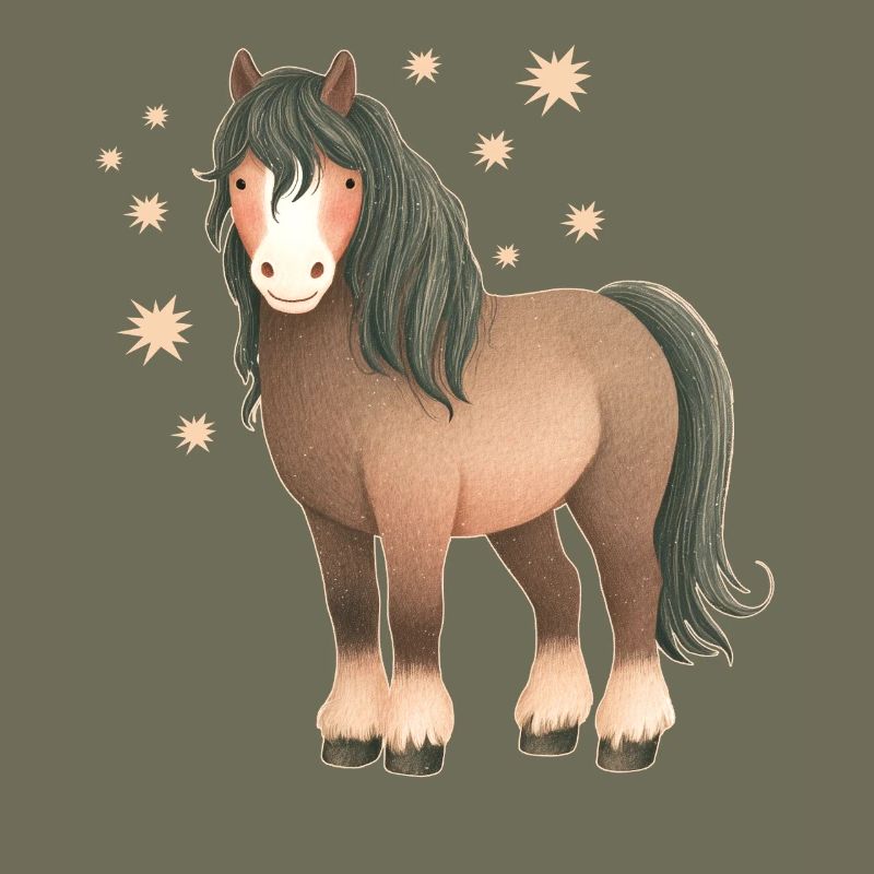 Pferd mit Sternen
