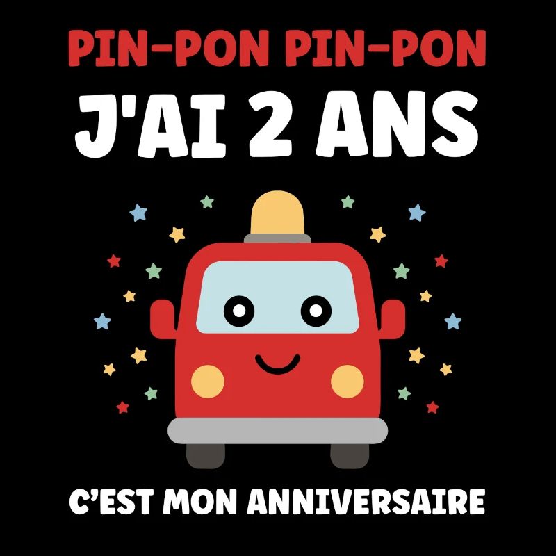 Anniversaire 2 ans Voiture Rigolote