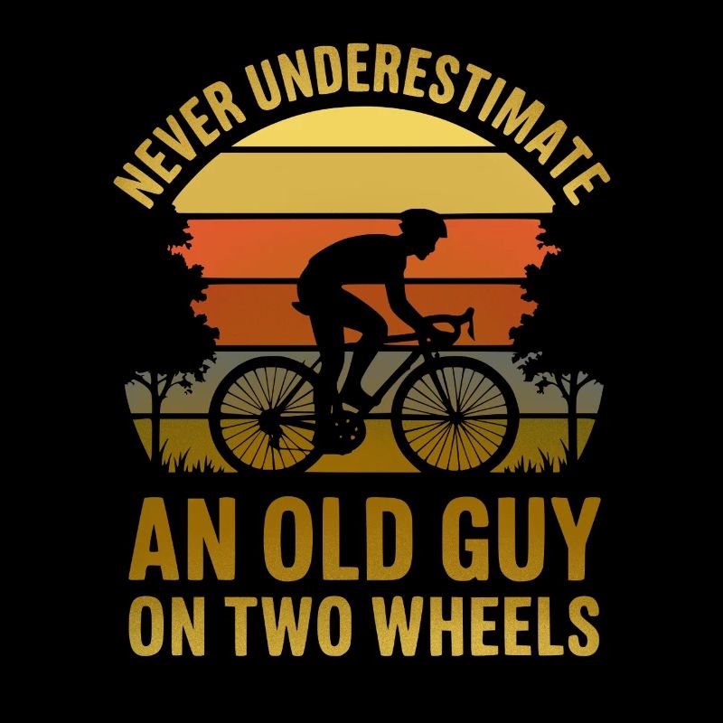 Retro Sunset Cyclist