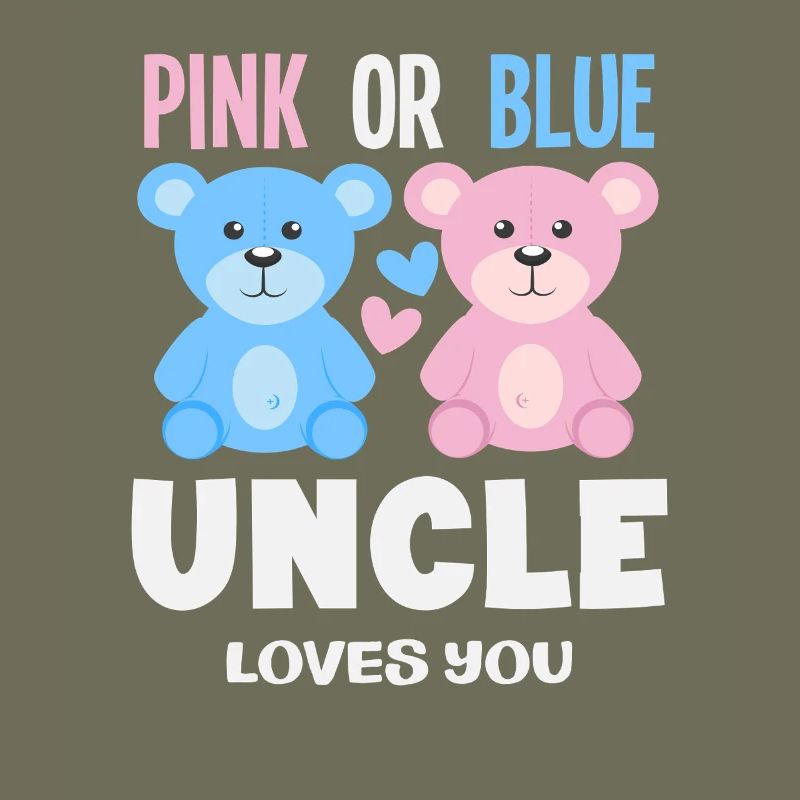 Pink Oder Blau Onkel Liebt Dich