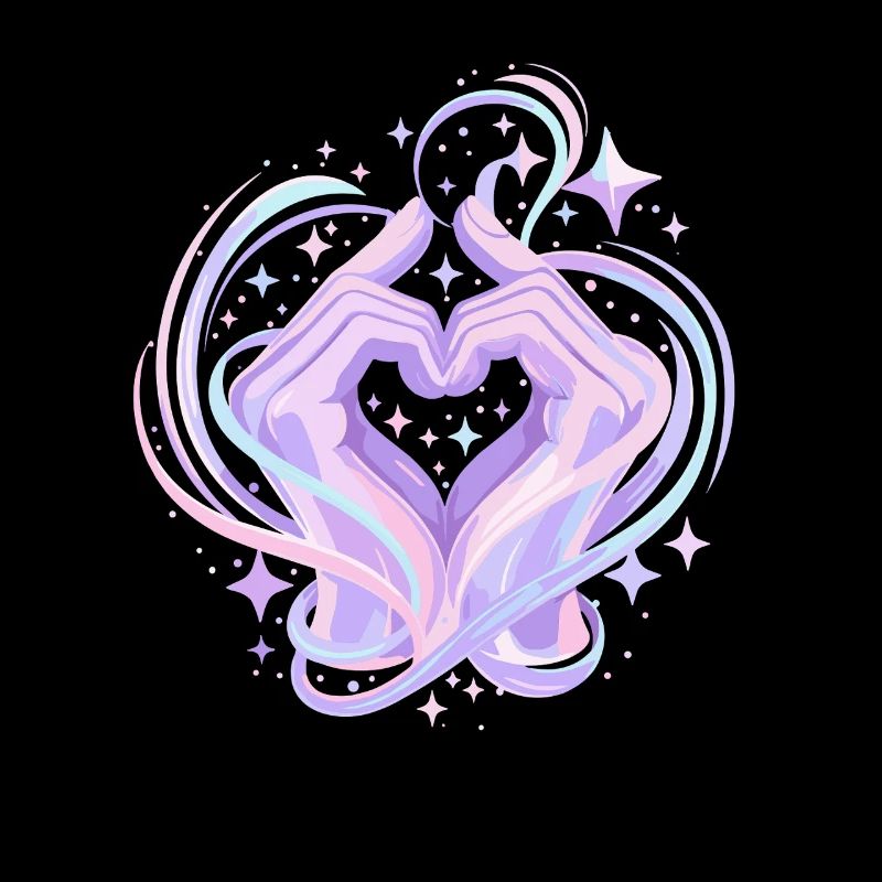 Pastel Heart Hands Magic