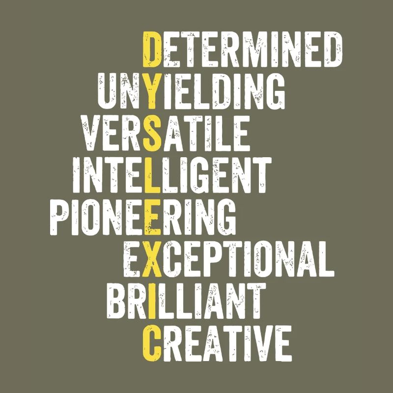 Yellow Accent Adjective Stack