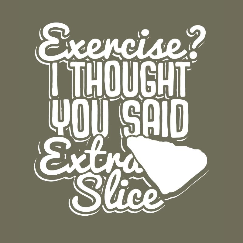 Bewegung? Extra Slice Pizza Wortspiel Tee