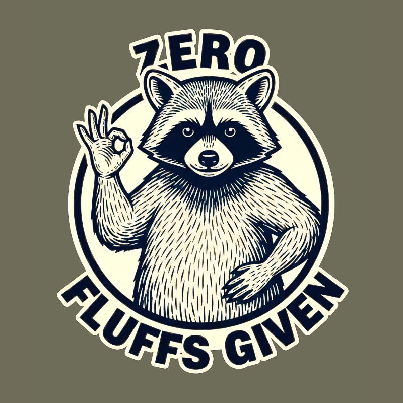 Zero Fluffs avec le logo du raton laveur