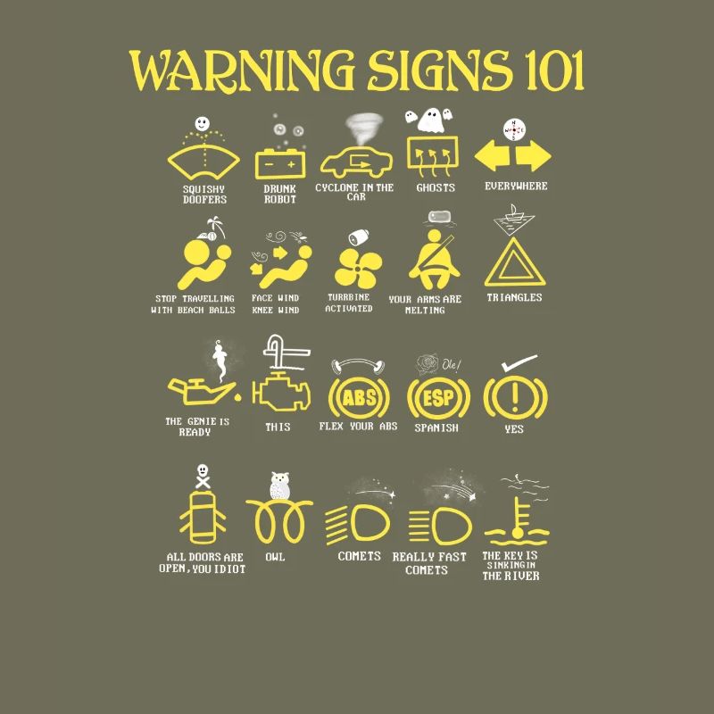 Car Warning Signs