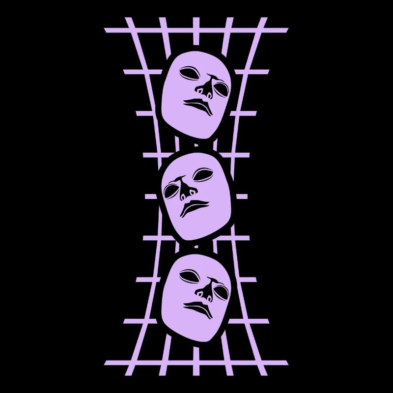 Masken Gitter Abstrakt Kunst