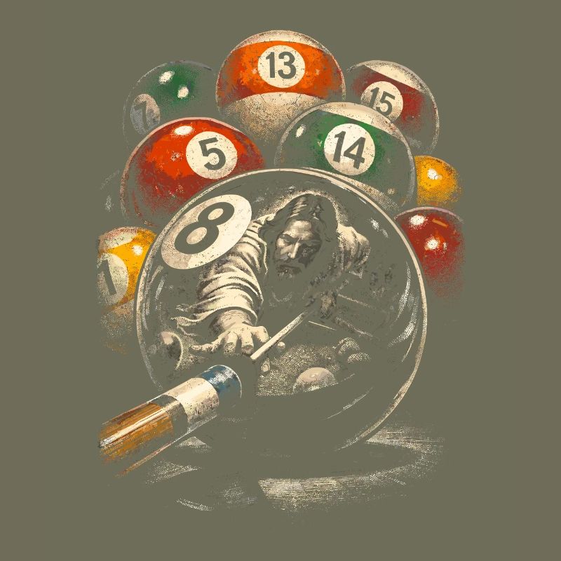 8-Ball Billard Jesus