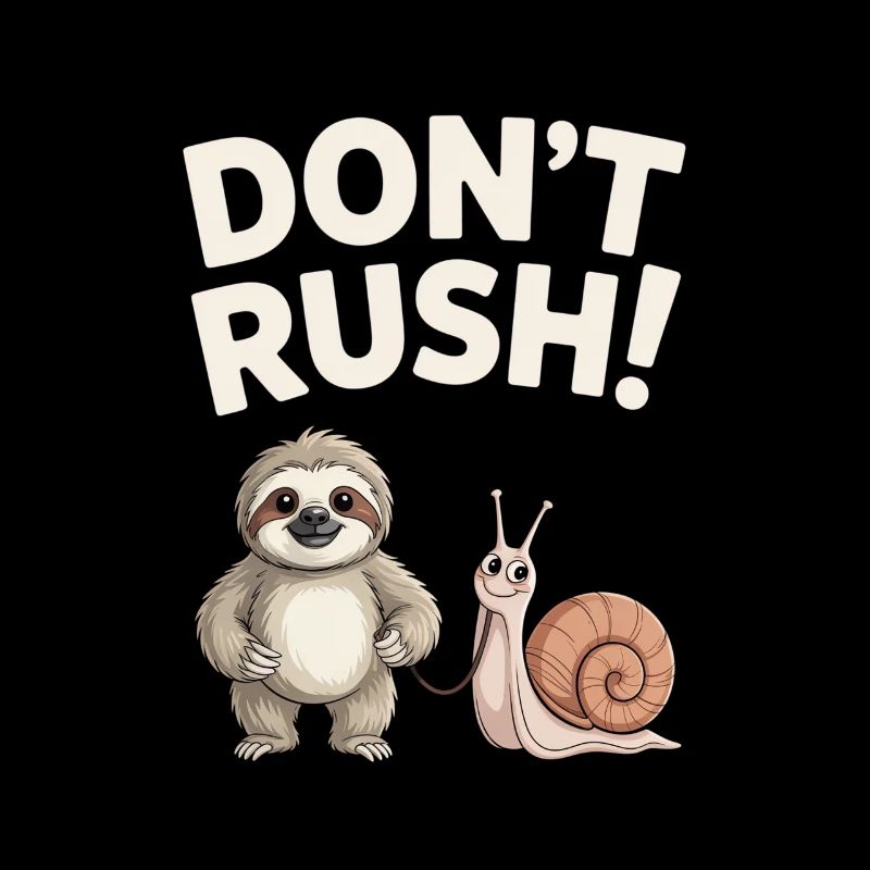 Sloth and Snail Don't rush