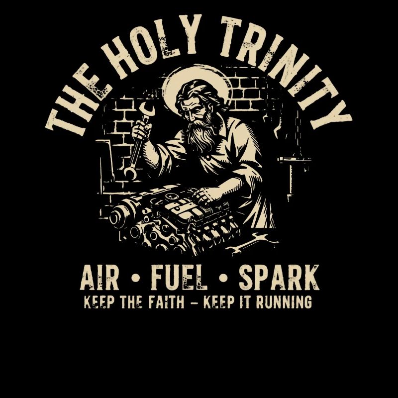 Étincelle de carburant Air du moteur Saint Trinity Tee