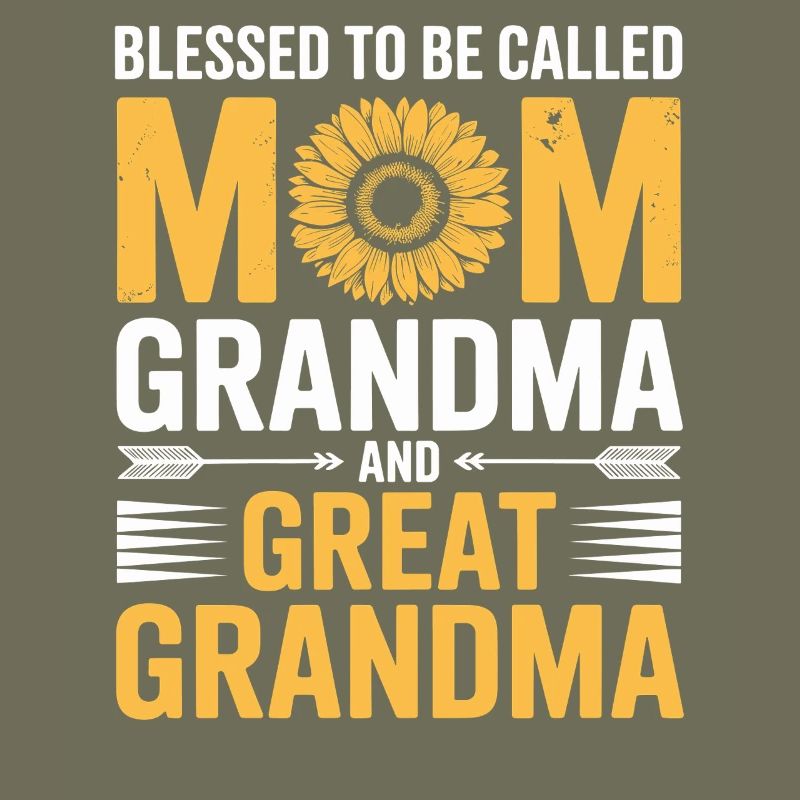 Mama Großmutter Sonnenblumen Design