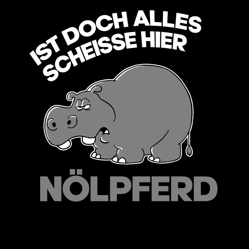 Pessimist Spruch Nörgler Lustiges Nilpferd