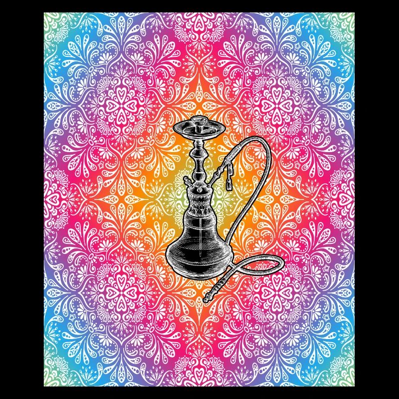 Colorful Mandala Hookah Shisha Design