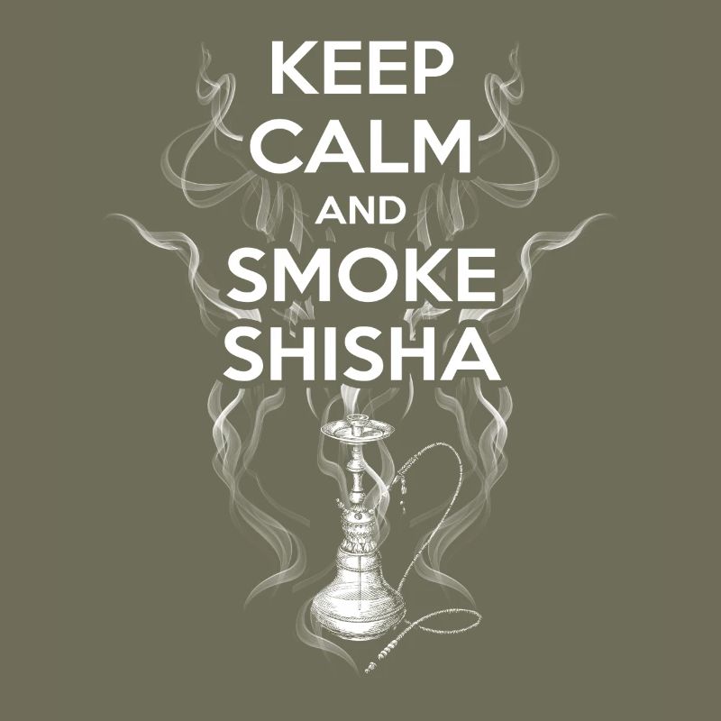 Shisha Smoke Keep Calm Design
