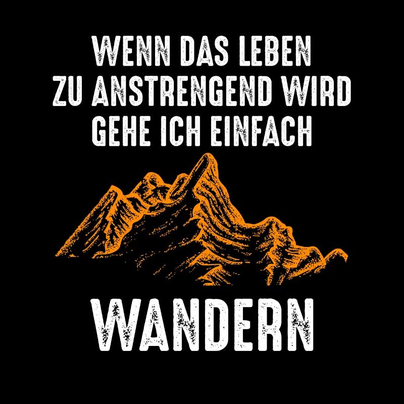 Wandern Spruch Bergmotiv
