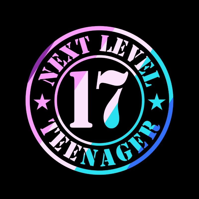 17. Geburtstag Junge Mädchen Teenager Level 17