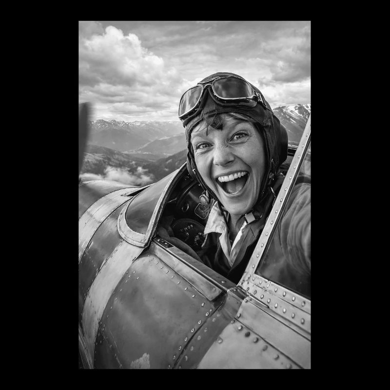 Amelia Earhart Selfie