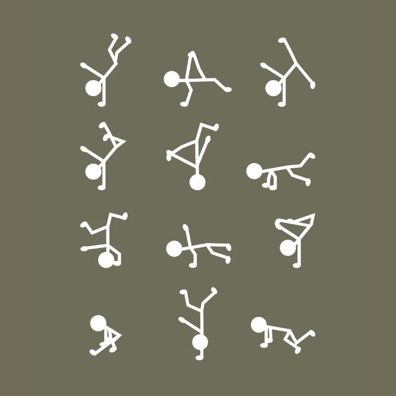 Breakdancer Strichmännchen