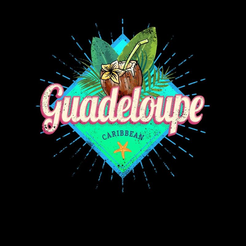 Souvenir de vacances de vacances dans les Caraïbes en Guadeloupe sur une île ancienne