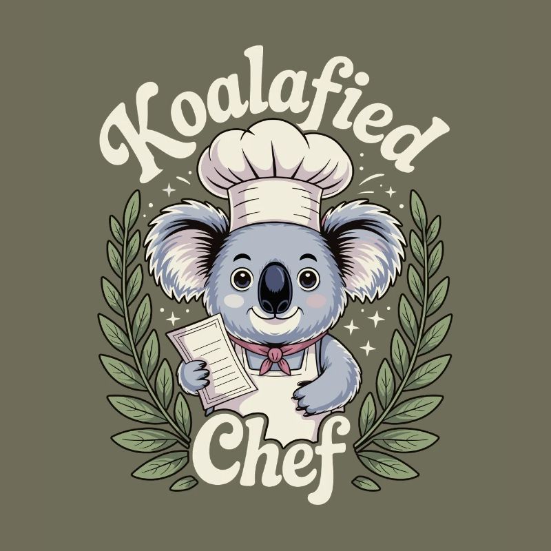 Funny Koalafied Chef Cute Koala Chef