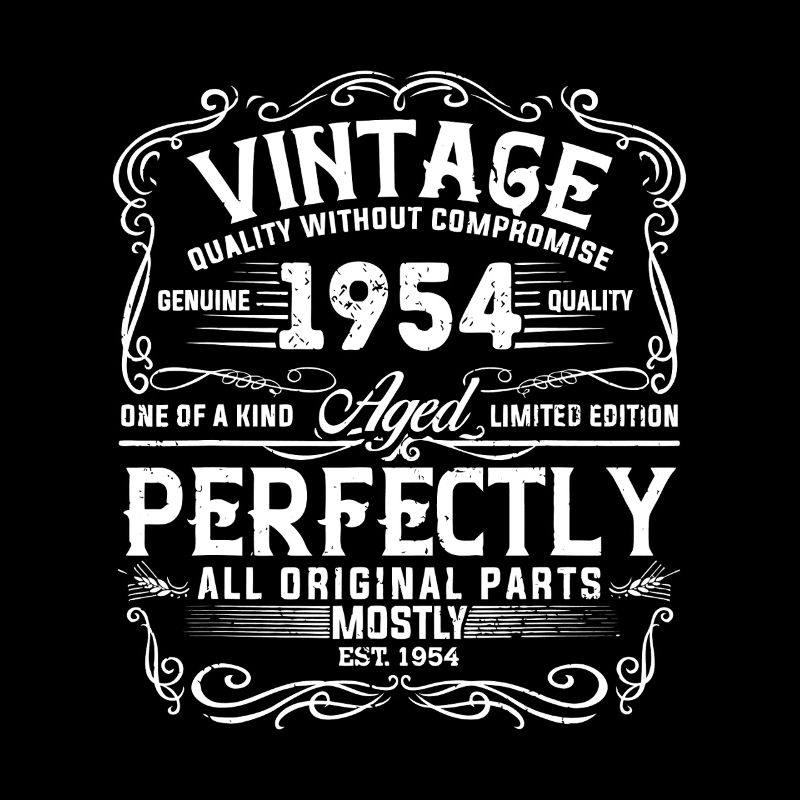 Vintage 1954 Ornate Frame Tee Art