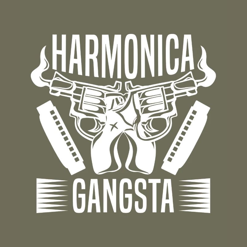 Harmonica Musican Gangsta Harmonica