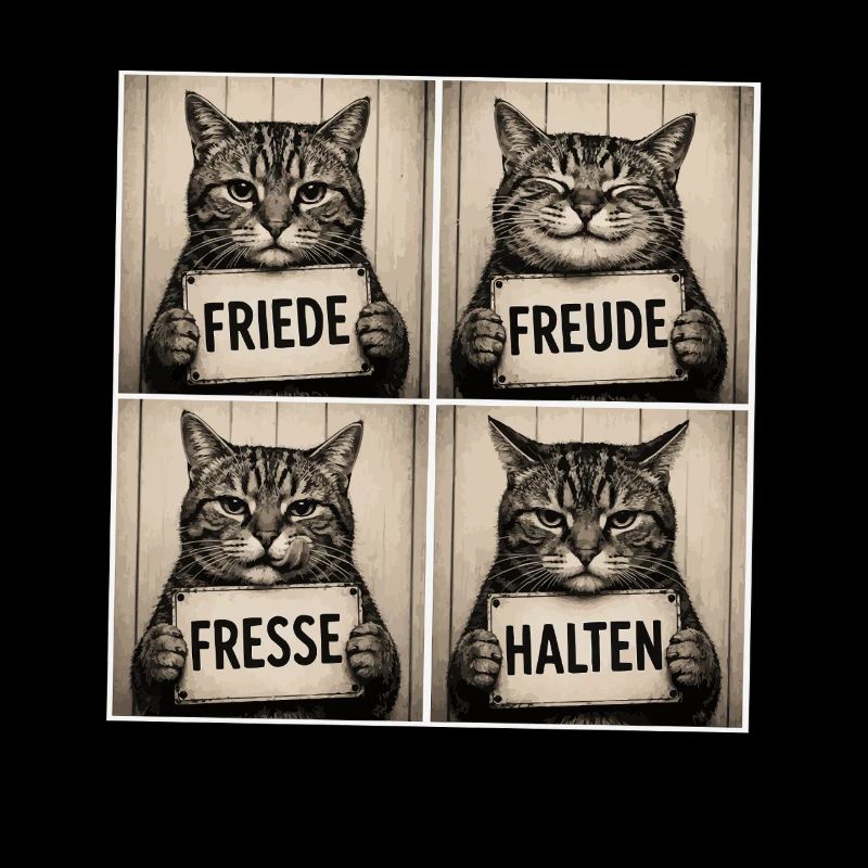 Katzenquartett: Freude Frieden Halten