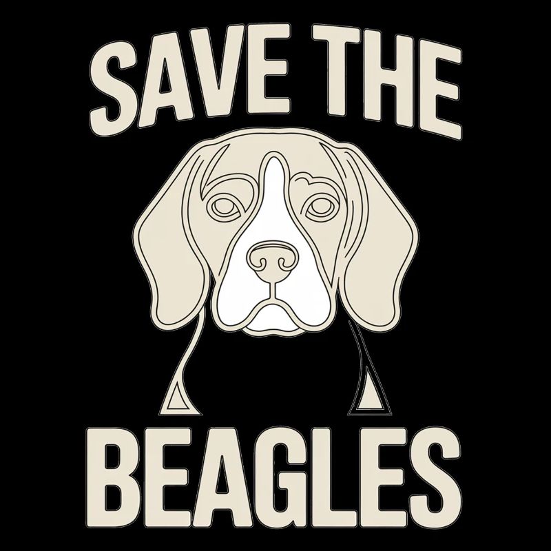 Save the Beagles – Beagle Line Art