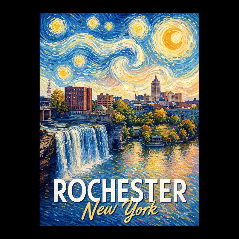 Art de la skyline de Rochester, New York