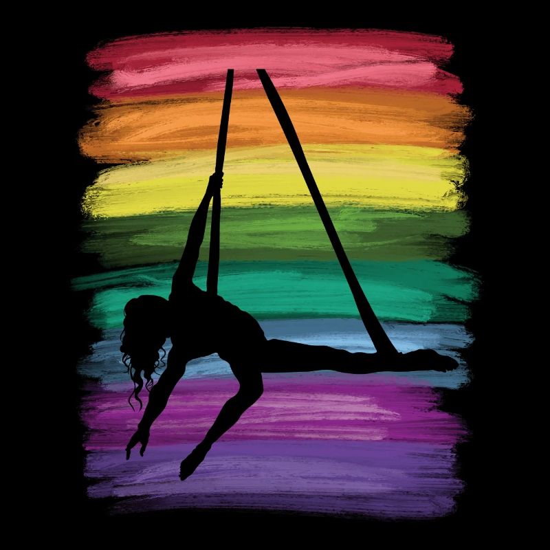 Vertical Cloth Vintage Aerial Acrobatics Aerial Silk