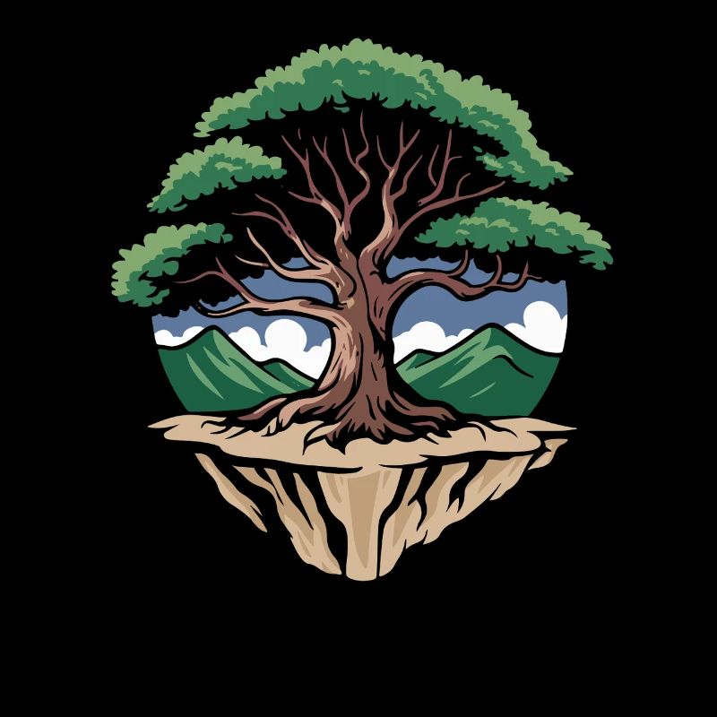 Tree Island Circle Landscape