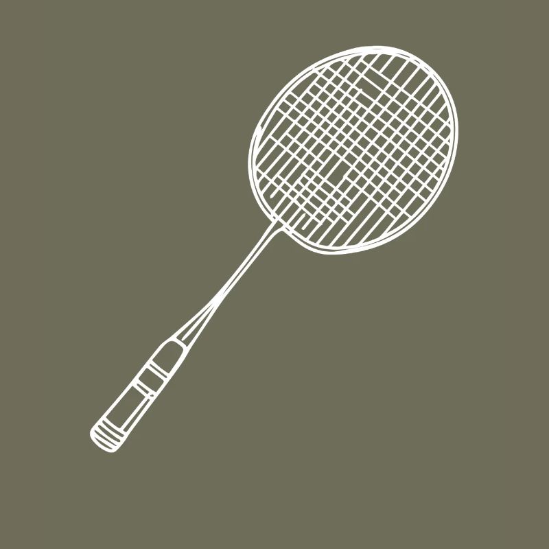 Badmintonschläger Zeichnung