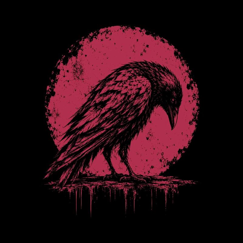 Chemise Raven Crow Gothic Moon