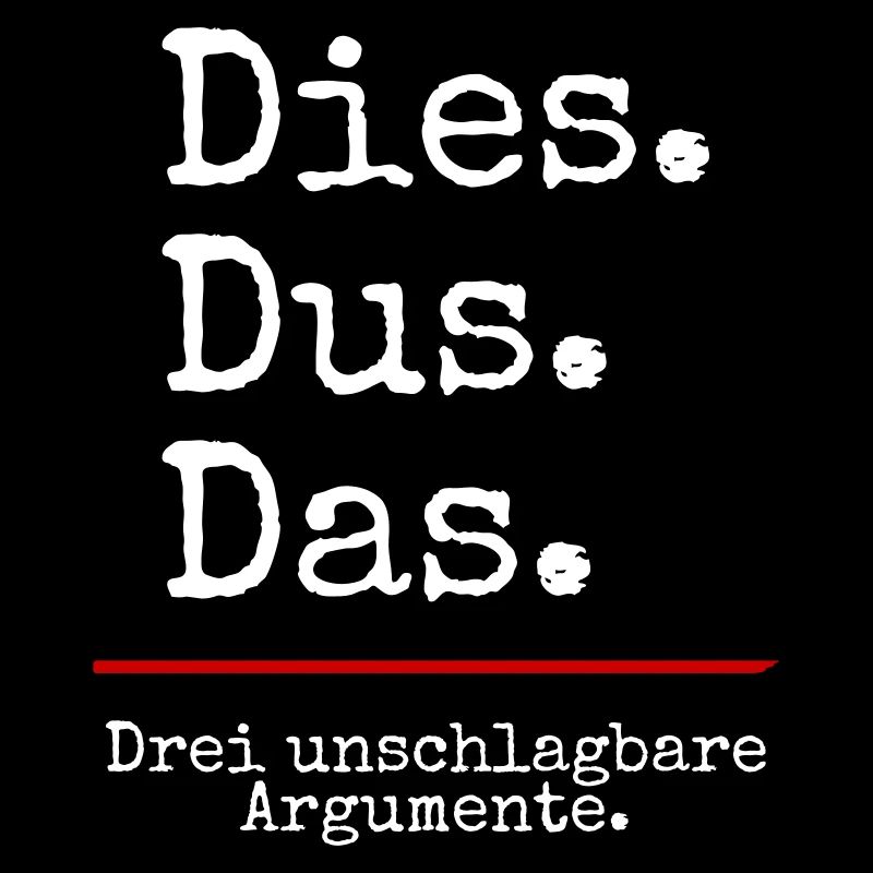 Dies Dus Das Argumente (black)