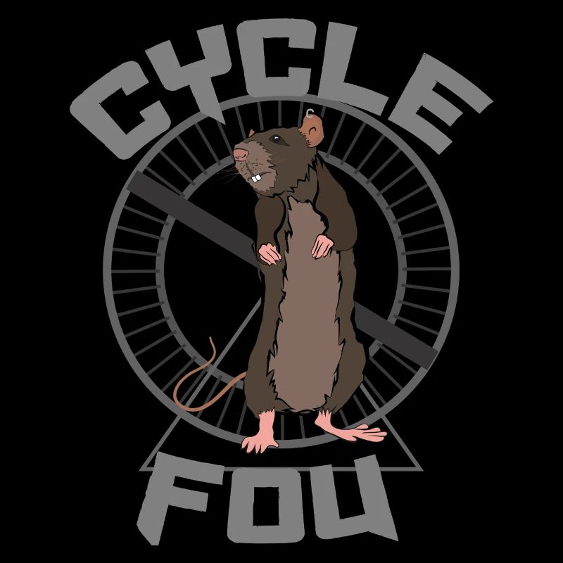 Cycle Fou : Rat Vectoriel Prisonnier de sa Roue !!