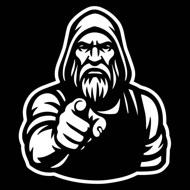 Viking Warrior pointin - vous je vous veux.