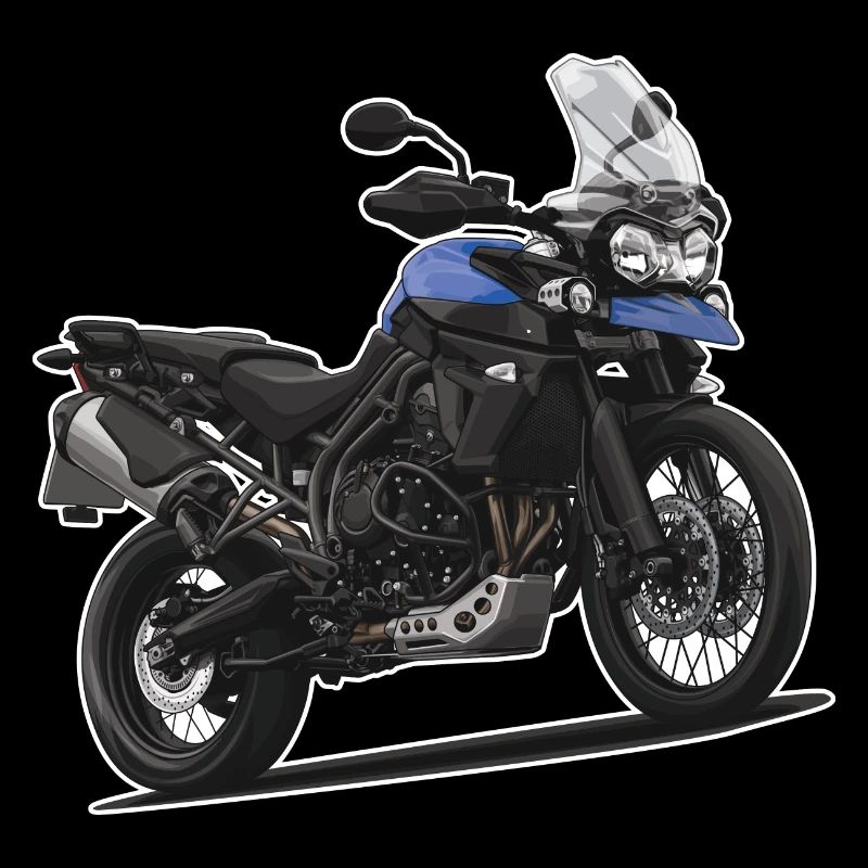 Reiseenduro // Illustration // Motorrad