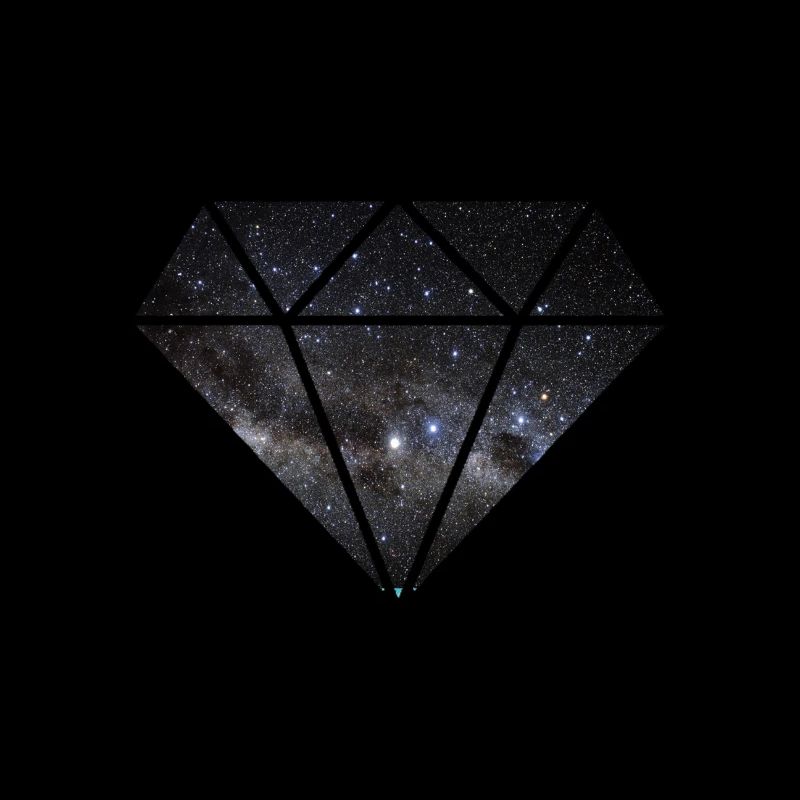 Diamant dans l'espace