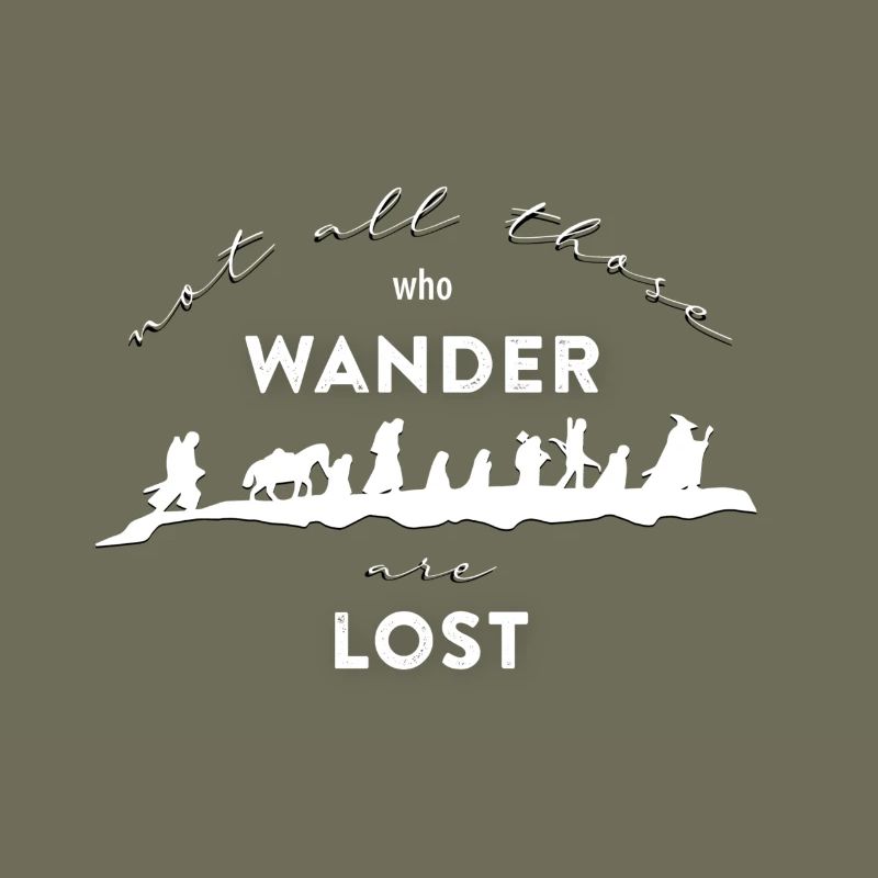 Nerd wandern Spruch Herr Ringe Schicksalsberg