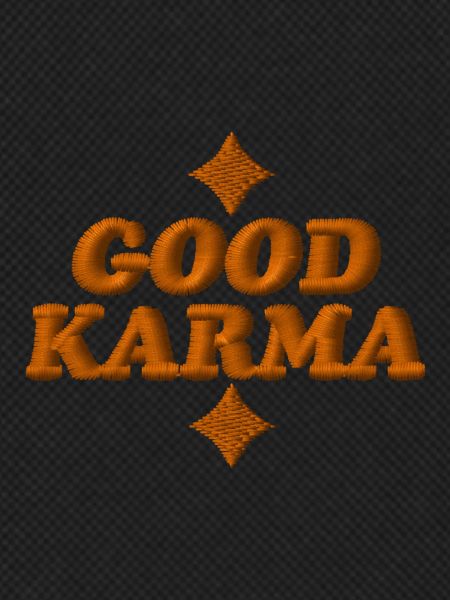 Good Karma Embroidered