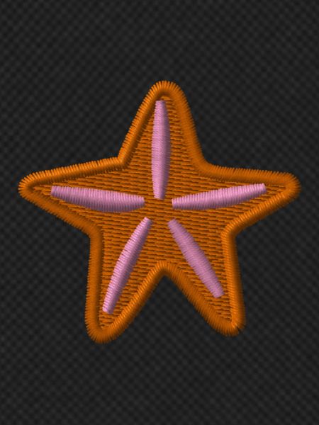 Starfish embroidered