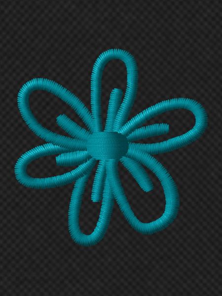 Flower embroidered
