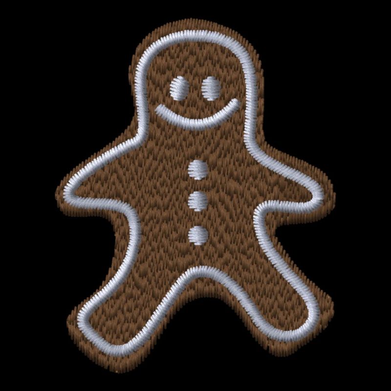 Gingerbread man embroidered