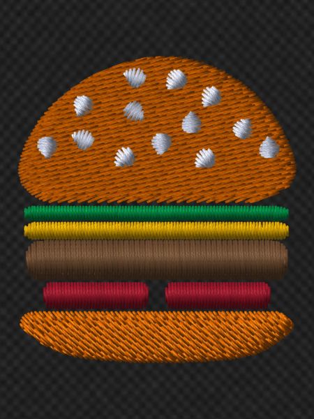 Burger bestickt