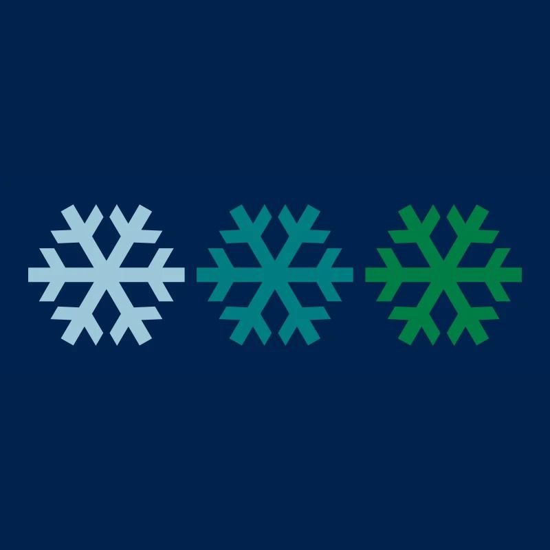 Three snowflakes
