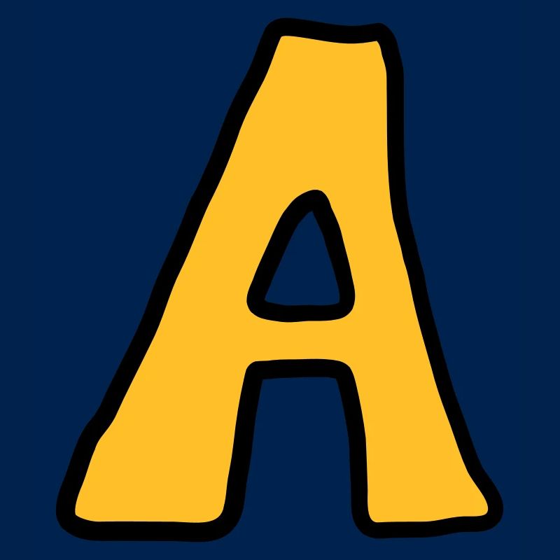 Buchstabe A Comic Cartoon
