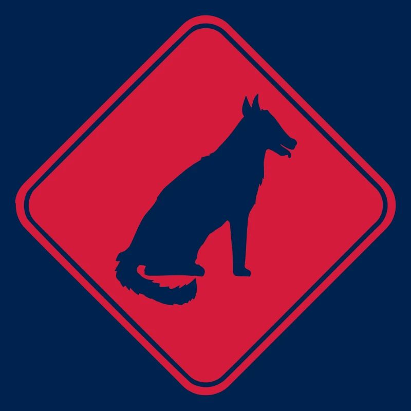 Dog Warning Sign Warning Note Danger Symbol