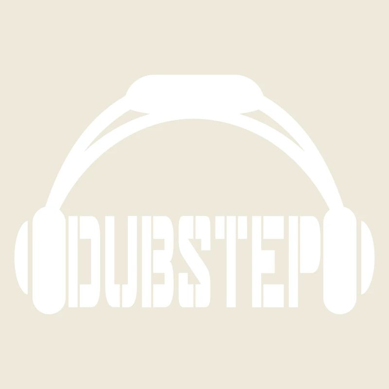 Dub Step Techno Musik Party Club Text Kopfhörer