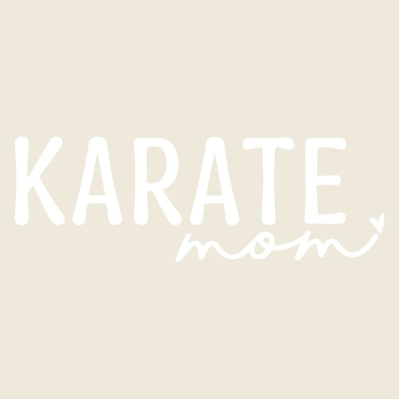 Empowered Karate Mom Design for Martial Arts
